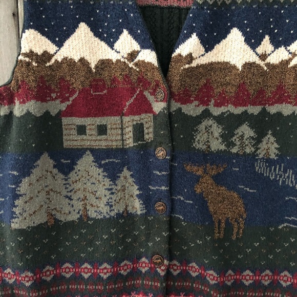 Vintage Northern Reflections Sweater Vest - Picture 2 of 5